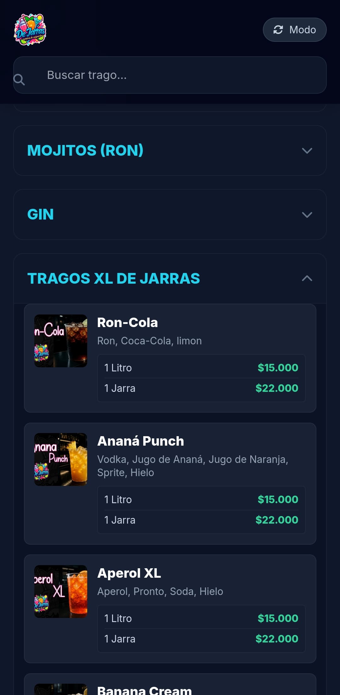 Preview App De Jarras